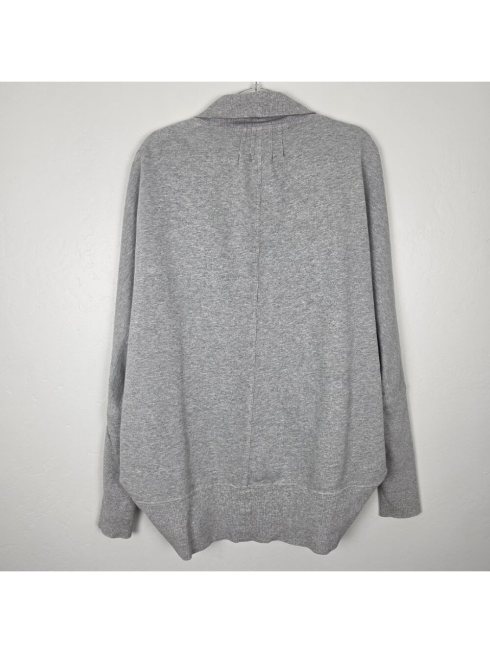 Norma Kamali Cocoon Batwing Cardigan Oversized Open Front Heathered Gray Size S - Picture 3 of 13